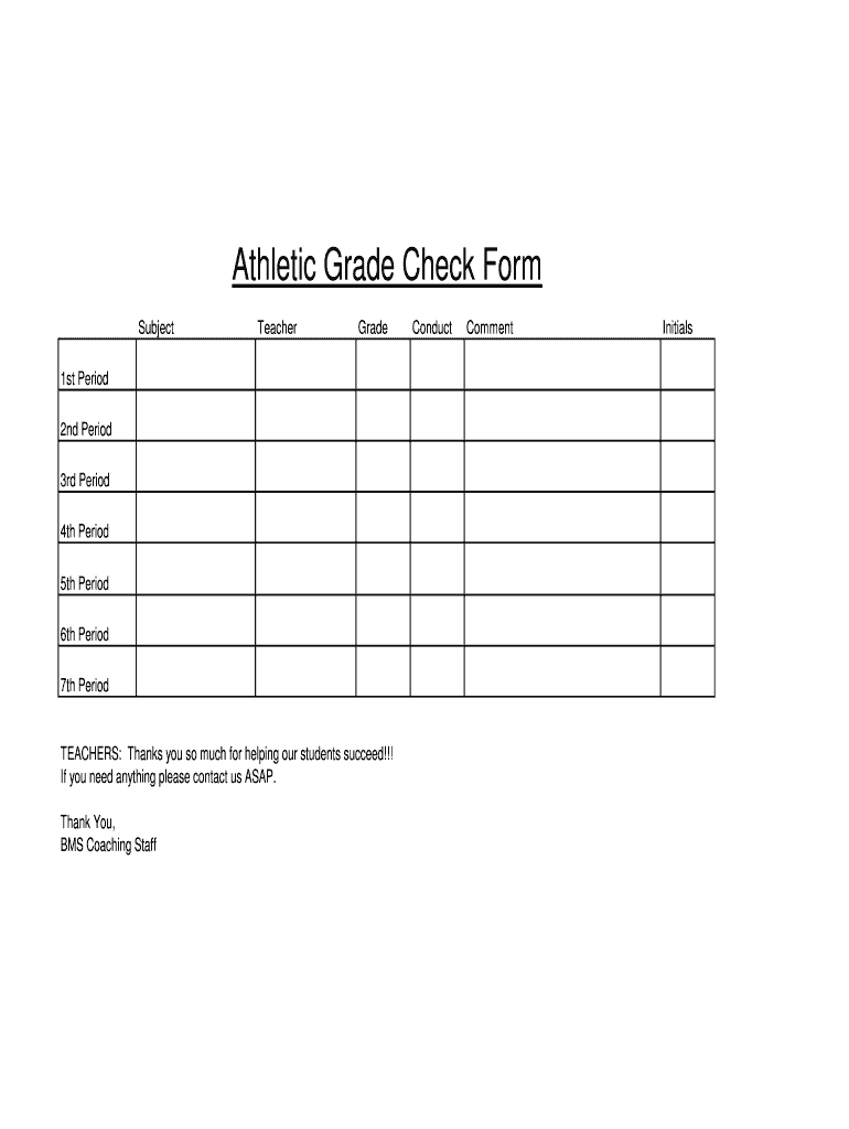Student Grade Check Form Printable – Fill Online, Printable Throughout Student Grade Report Template