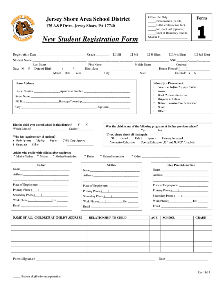 Student Registration Form - 5 Free Templates In Pdf, Word Inside School Registration Form Template Word