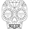 Sugar Skull With Diamonds | Super Coloring | Skull Coloring Within Blank Sugar Skull Template