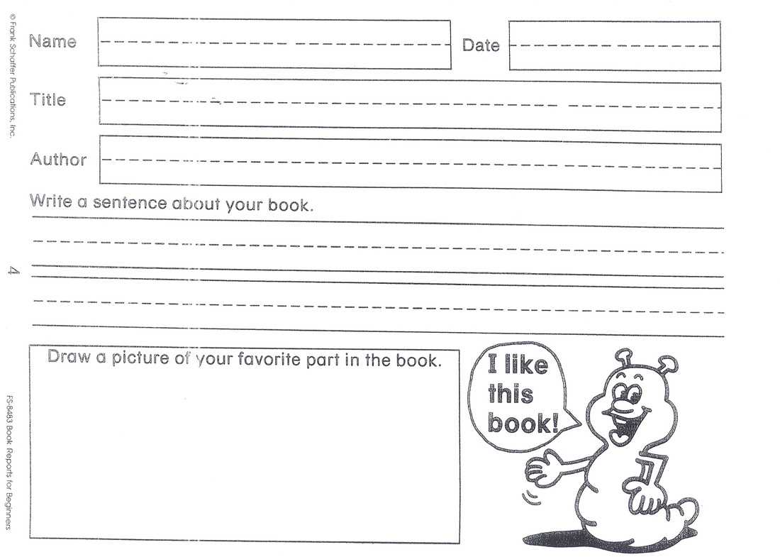 Summer Book Report – Mrs. Kozlowski's First Grade Intended For 1St Grade Book Report Template