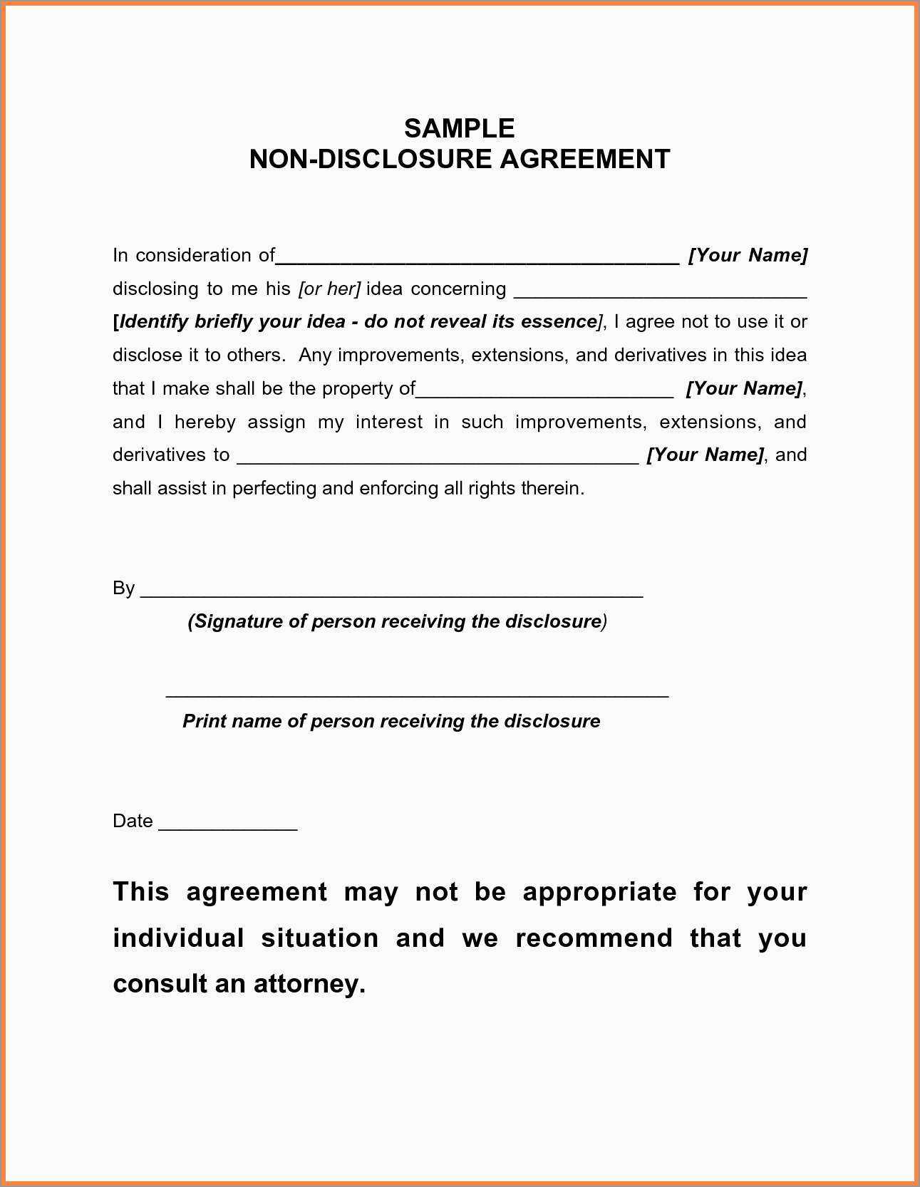 Supplier Confidentiality Agreement Template Unique 10 Within Nda Template Word Document