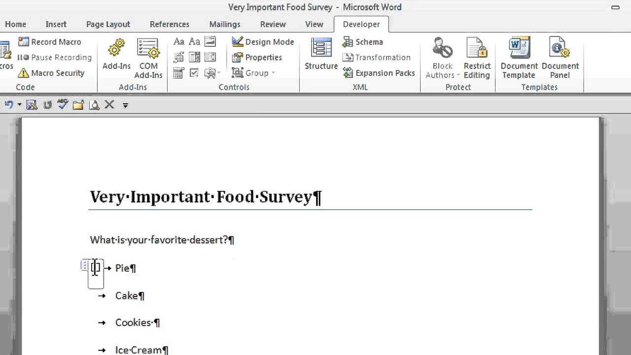 Survey Template Word 2010 (5) | Survey Research Pertaining To Questionnaire Design Template Word
