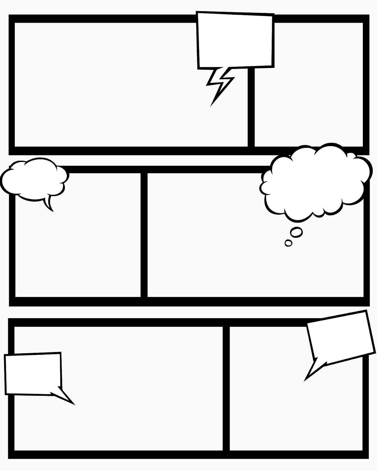 Sweet Hot Mess: Free Printable Comic Book Templates – And Pertaining To Printable Blank Comic Strip Template For Kids