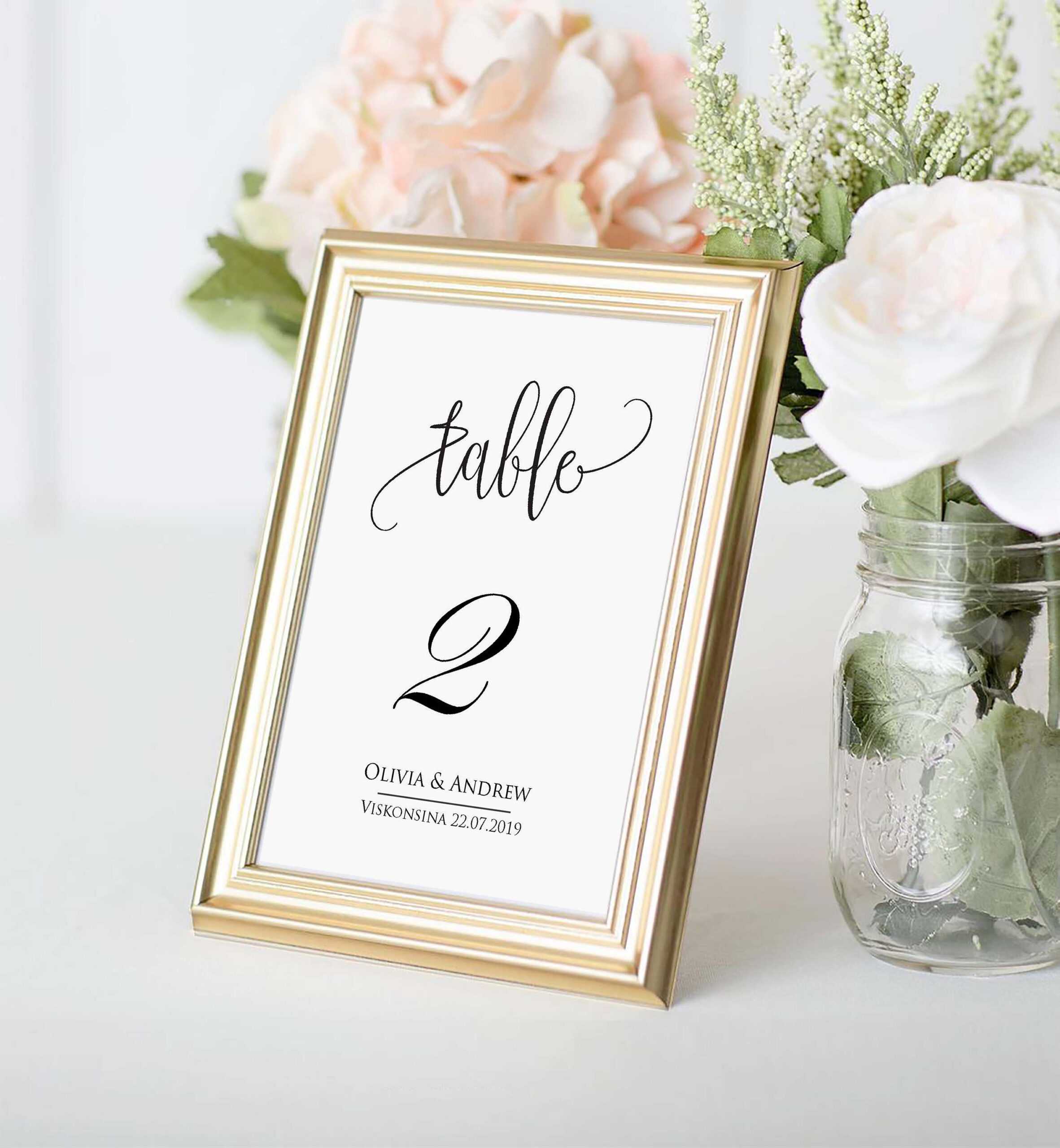 Table Number Card Template, Table Number Cards, Editable, Instant  Download,printable Wedding Table Number, Diy Reception Table Card Swtc114 With Table Number Cards Template