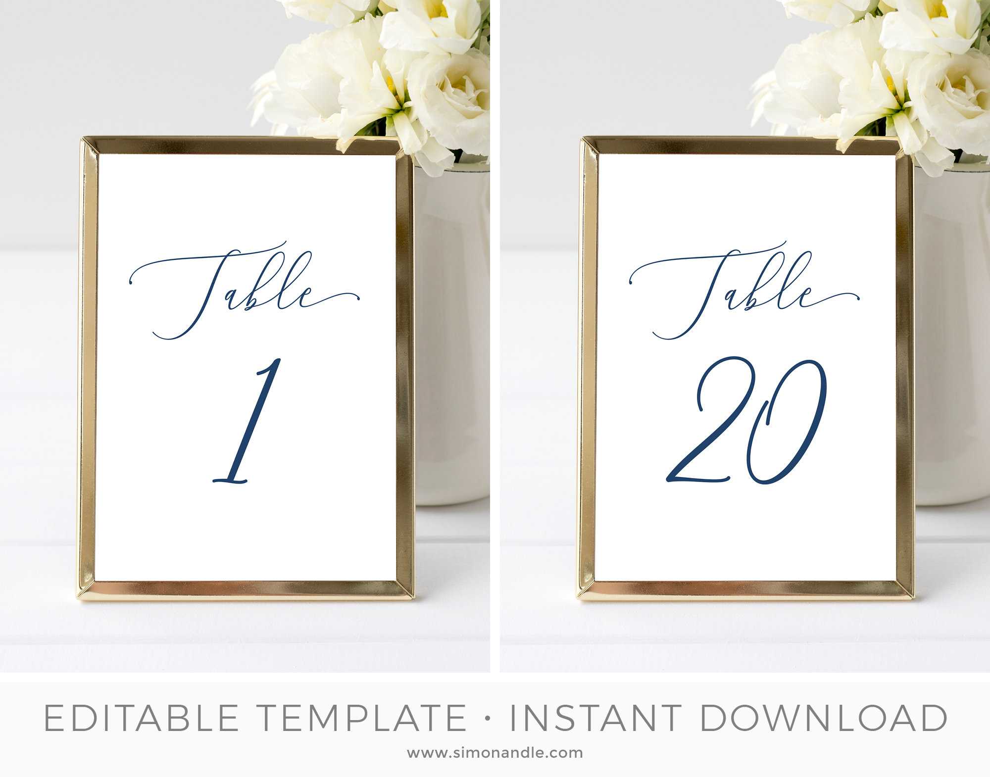 Table Number Card Template, Table Seating Cards, Hamptons Wedding Table  Setting, Beach Wedding, Editable, Printable | Instant Download Inside Table Number Cards Template