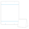 Table Tent Design Template Blank Table Tent – White – Cover In Blanks Usa Templates