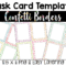 Task Card Template (Confetti) | Confetti Classroom! | Task With Task Card Template