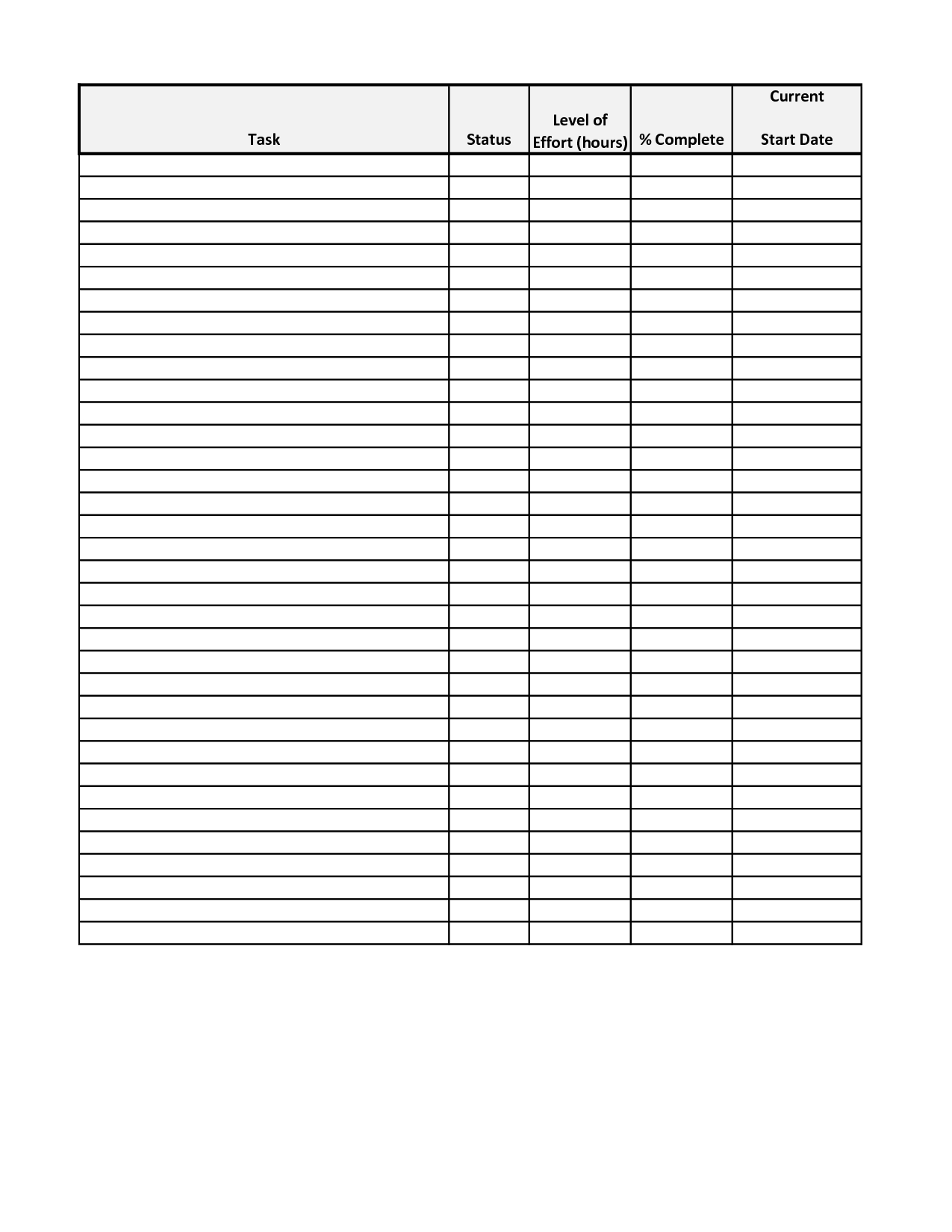 Task List Form Template With Daily Task List Template Word