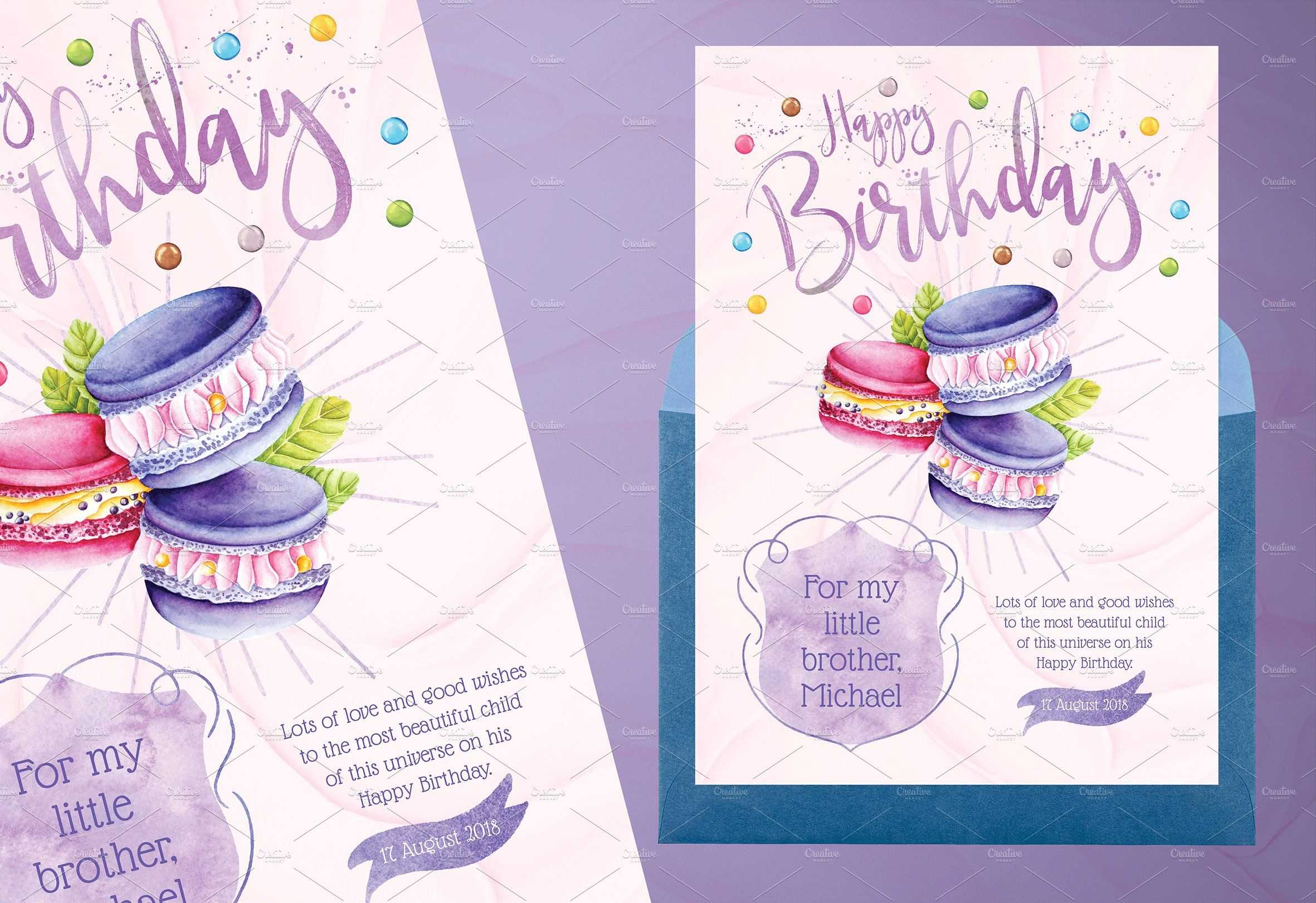 Tasty Birthday Cards For Kidsidesignarium On Regarding Birthday Card Collage Template