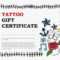 Tattoo Shop Gift Certificate Template Word Voucher Free Inside Tattoo Gift Certificate Template