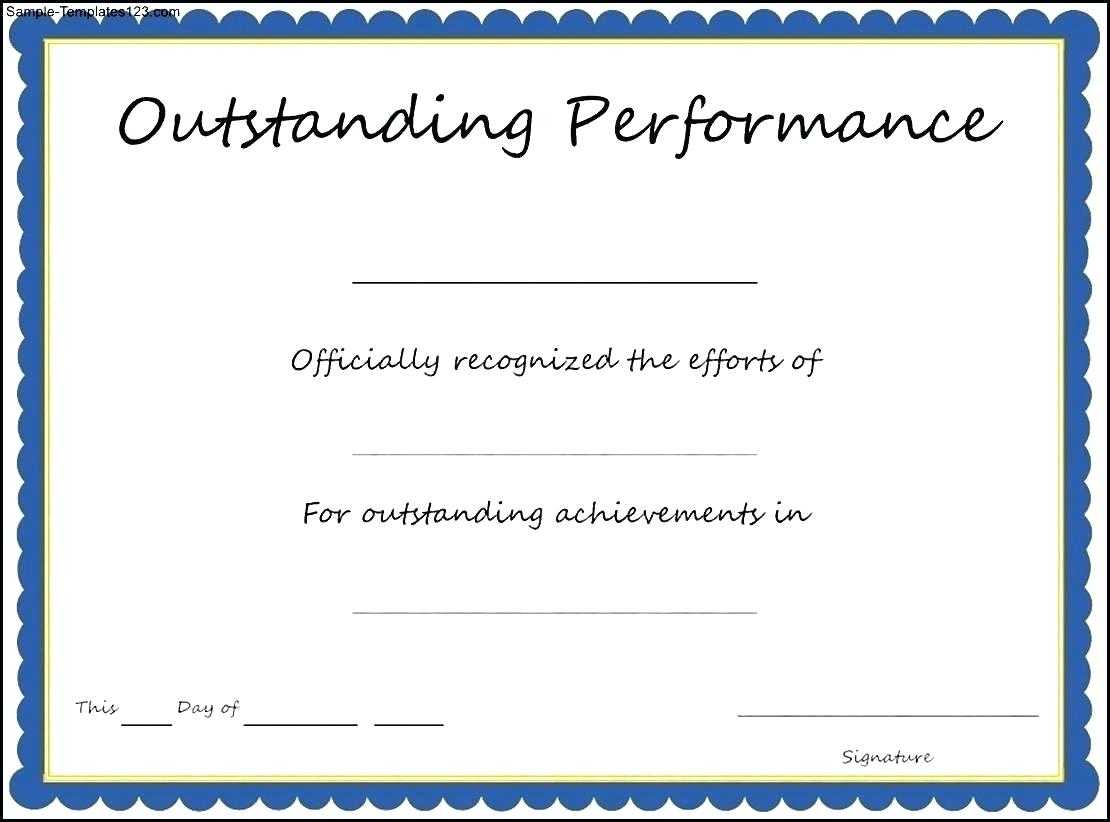 Template: Certificate Of Performance Sample Filename Blue Within Best Performance Certificate Template