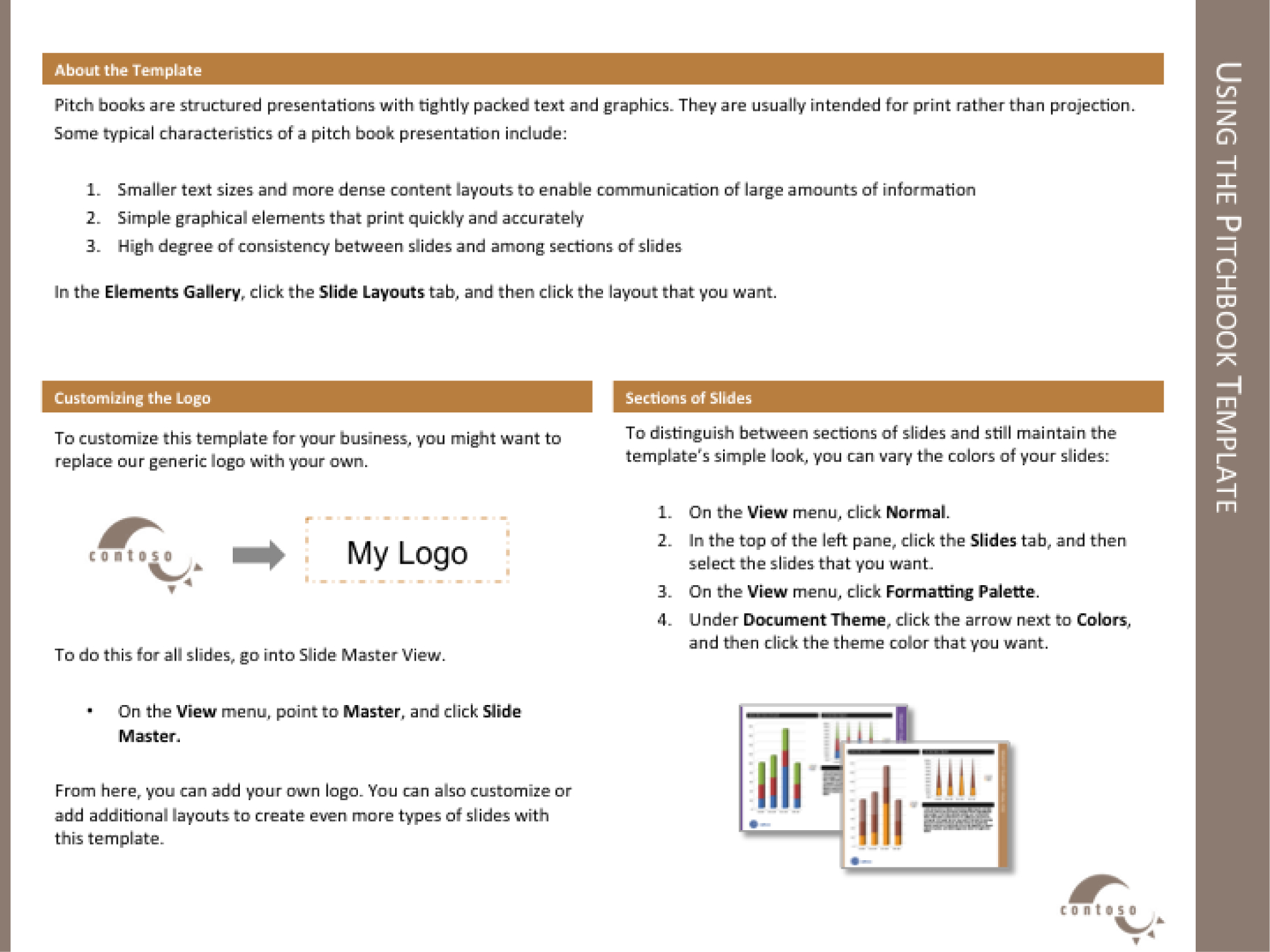 Template For The Report With Regard To Powerpoint Pitch Book Template