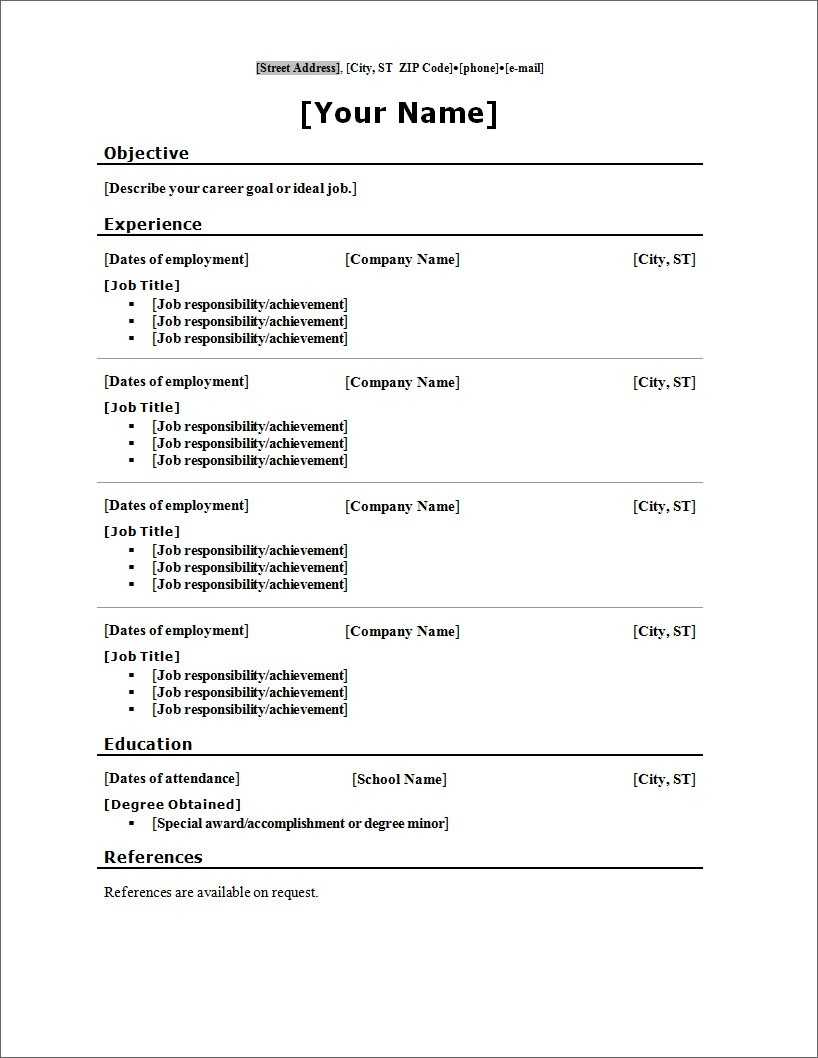 Template. Free Download Creative Resume Templates Microsoft With Blank Resume Templates For Microsoft Word