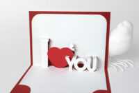 Template Pop-Up Card «I Love You» with regard to I Love You Pop Up Card Template
