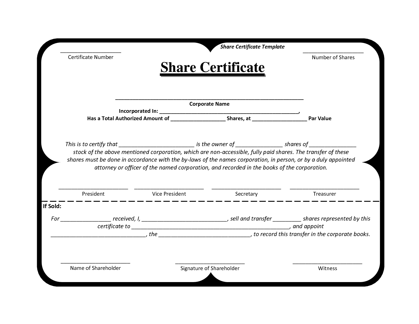 Template Share Certificate Rbscqi9V In 2019 | Certificate For Template Of Share Certificate