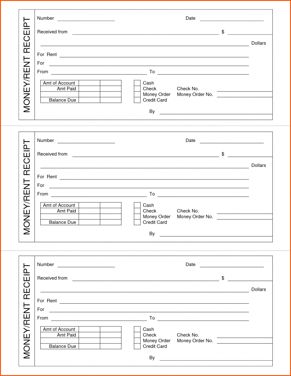 Template. Template Receipt Word: Printable Business Receipts Throughout Blank Money Order Template