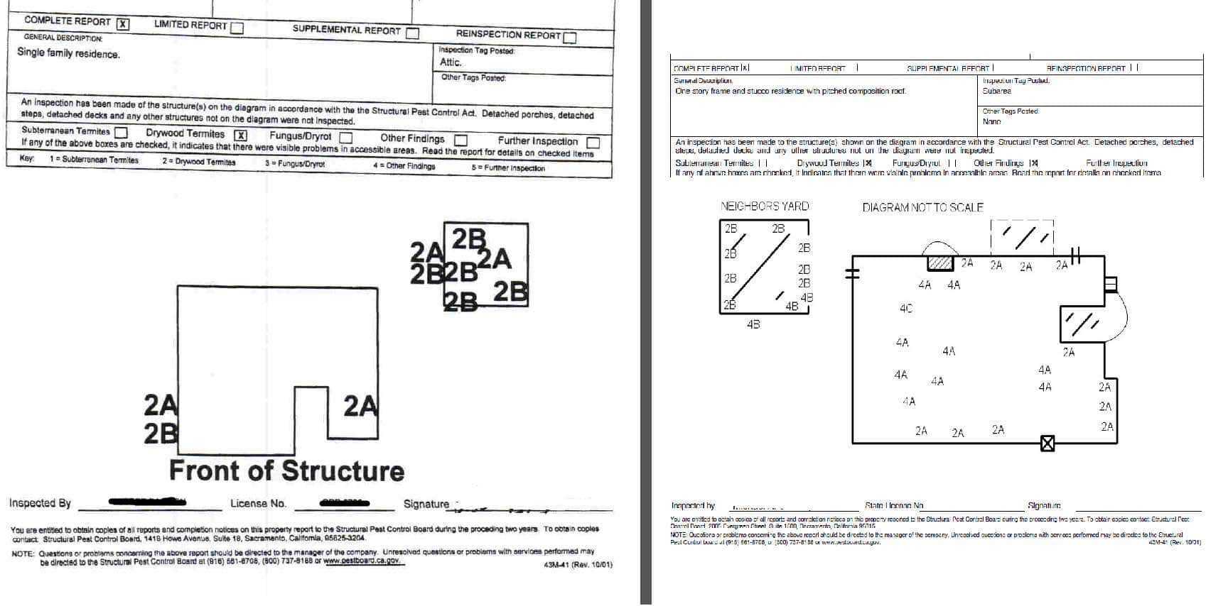 Termite Inspection Report Sample | Guitafora Regarding Pest Control Inspection Report Template