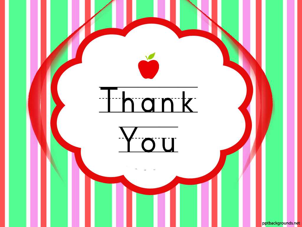 Thank You Cards For Teachers Backgrounds For Powerpoint Regarding Powerpoint Thank You Card Template