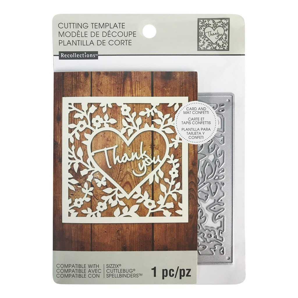 Thank You Cutting Die,recollections (542692) – Sd408 For Recollections Card Template