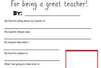 Thank You Teacher Free Printable | Teacher Appreciation inside Thank You Card For Teacher Template