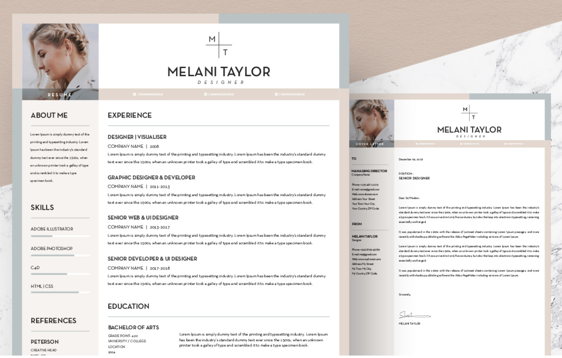 The Best Free Creative Resume Templates Of 2019 – Skillcrush In Free Resume Template Microsoft Word