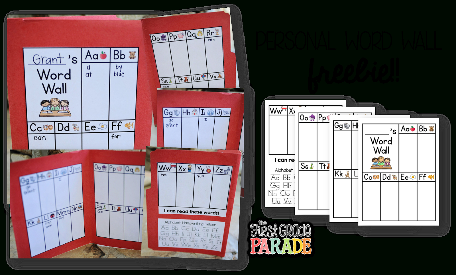 The First Grade Parade Let 39 S Talk Word Walls. Silver In Blank Word Wall Template Free