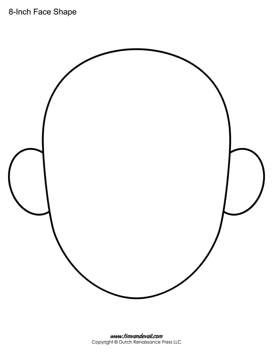 The Following Blank Face Templates Can Be Use For A Variety In Blank Face Template Preschool
