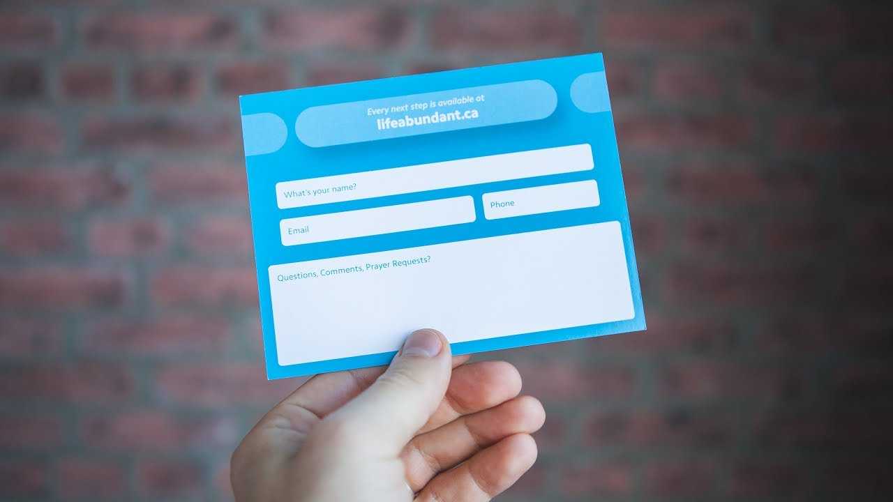 The Perfect Church Connect Card Template | Pro Church Daily Ep. #063 With Regard To Church Visitor Card Template