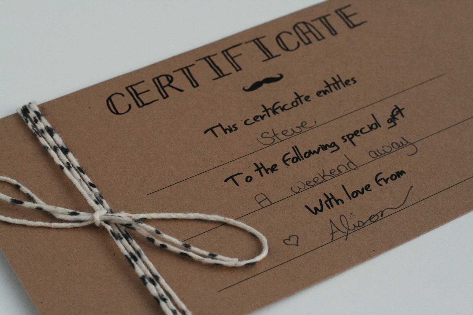 The Petit Cadeau: Printable Gift Certificates For Men! Regarding Homemade Gift Certificate Template