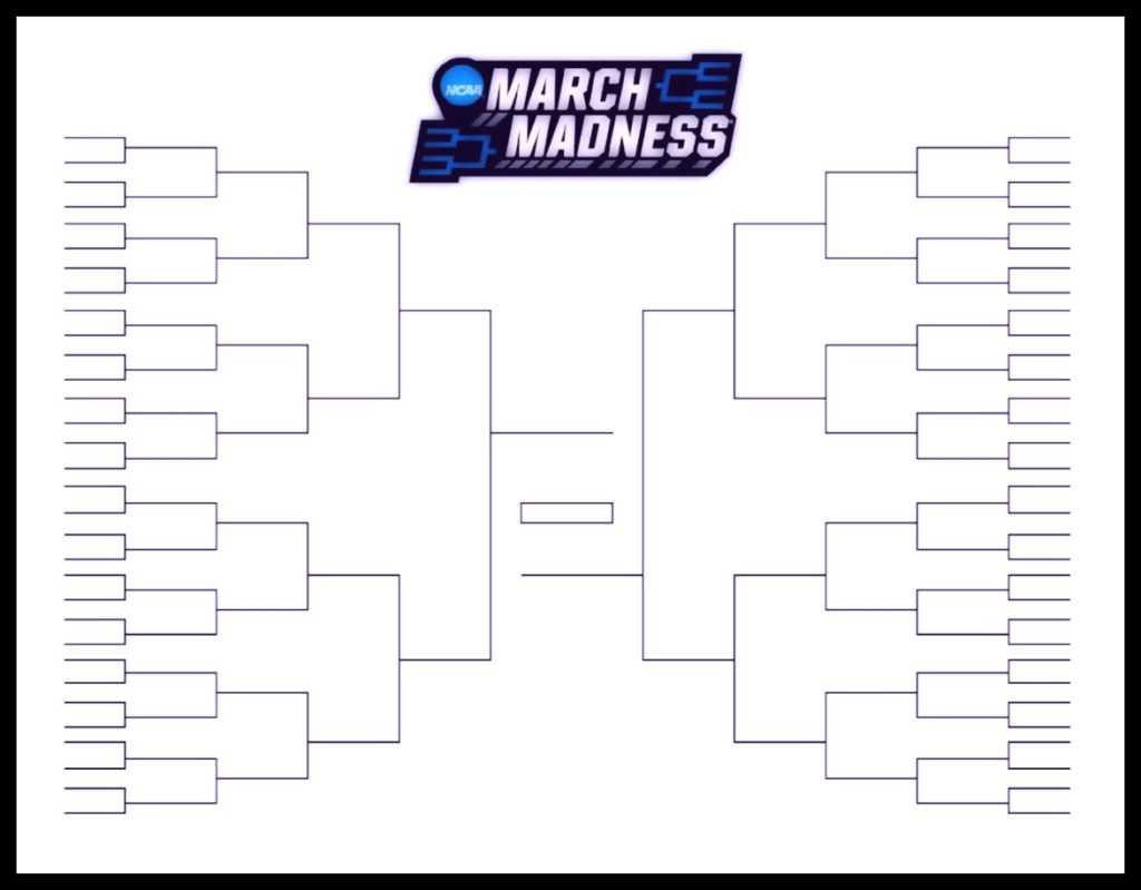 The Printable March Madness Bracket For The 2019 Ncaa Tournament For Blank March Madness Bracket Template