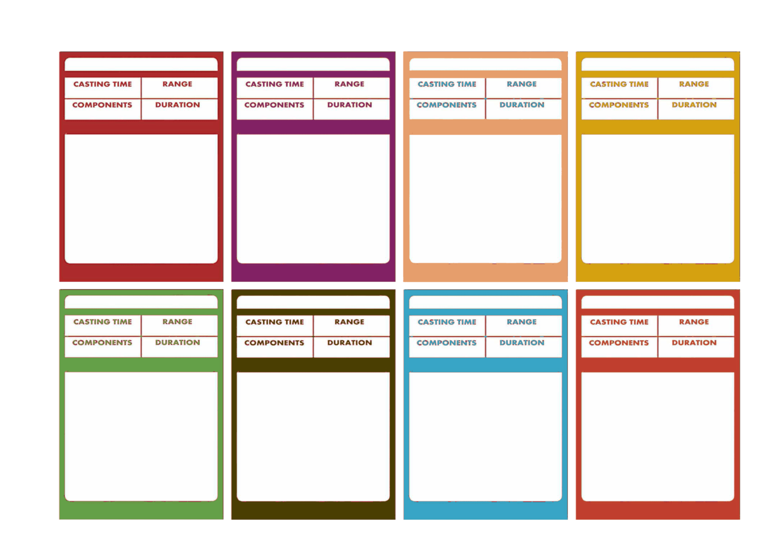 Blank Magic Card Template