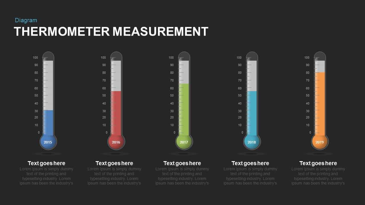 Thermometer Measurement Powerpoint Template And Keynote Slide With Regard To Powerpoint Thermometer Template