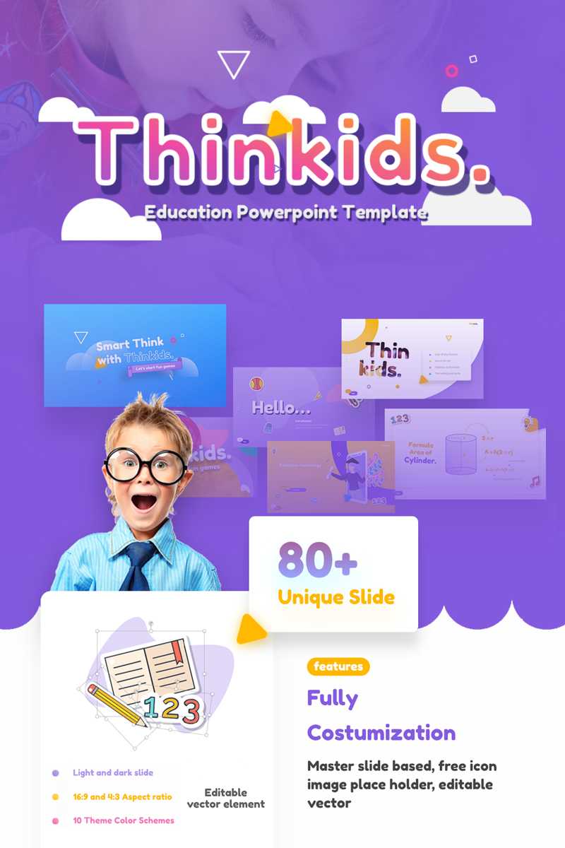 Thinkids – Fun Games & Education Powerpoint Template Intended For Powerpoint Template Games For Education