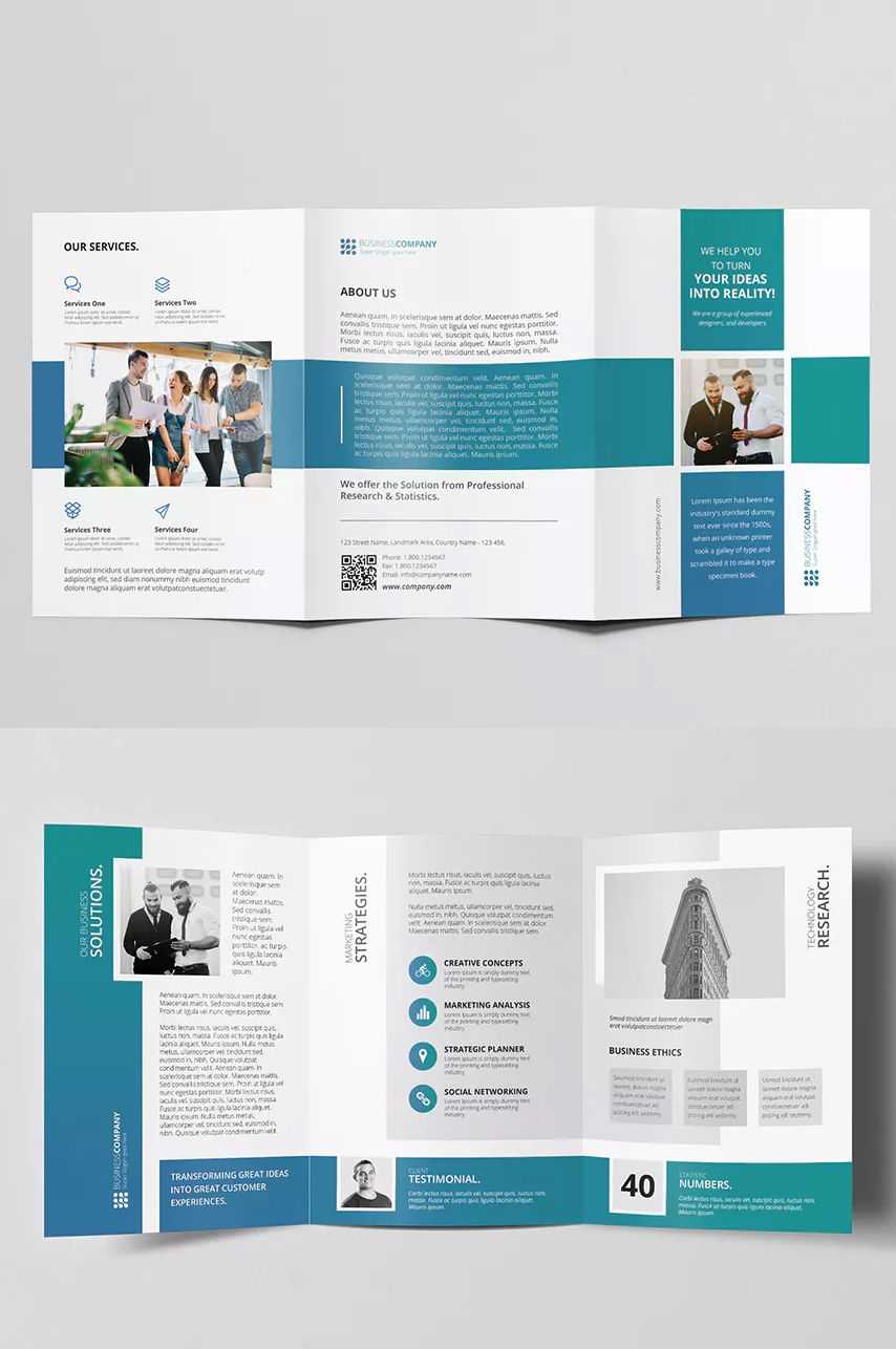 This A5 Tri Fold Multipurpose Brochure Template Psd That Is For One Sided Brochure Template
