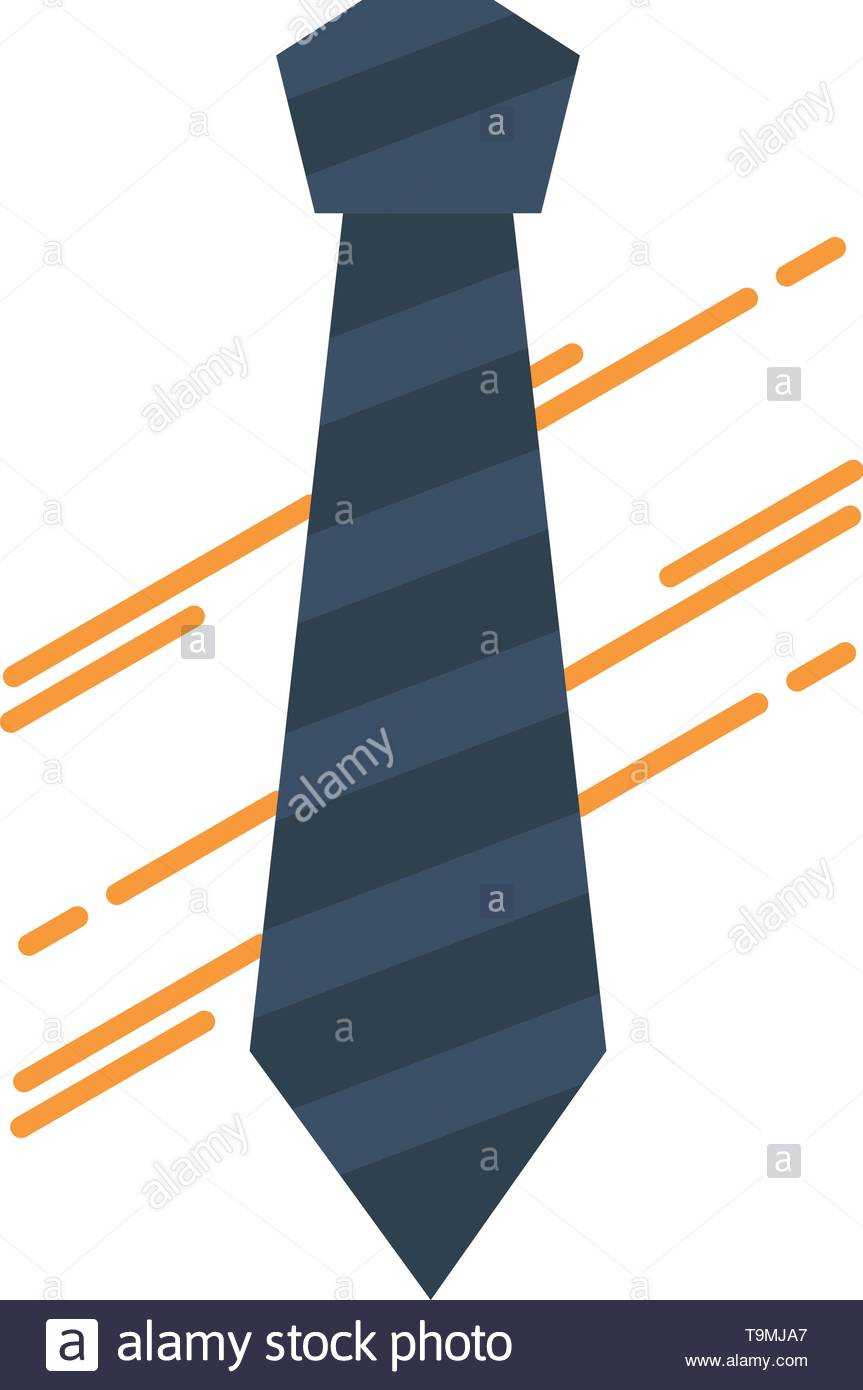 Tie, Business, Dress, Fashion, Interview Flat Color Icon Within Tie Banner Template