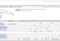 Timesheet Productivity (Calendar View) in Monthly Productivity Report Template
