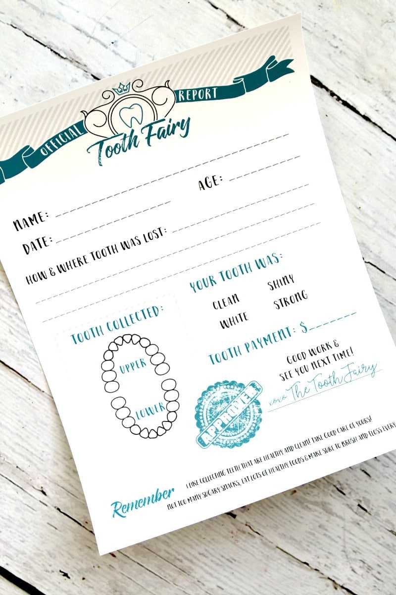 Tooth Fairy Free Printable Certificate Pertaining To Tooth Fairy Certificate Template Free