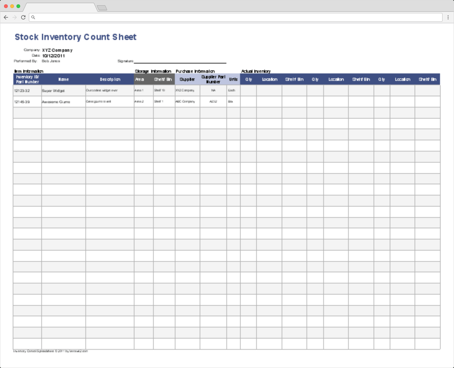 Top 10 Inventory Excel Tracking Templates - Sheetgo Blog With Regard To Stock Report Template Excel