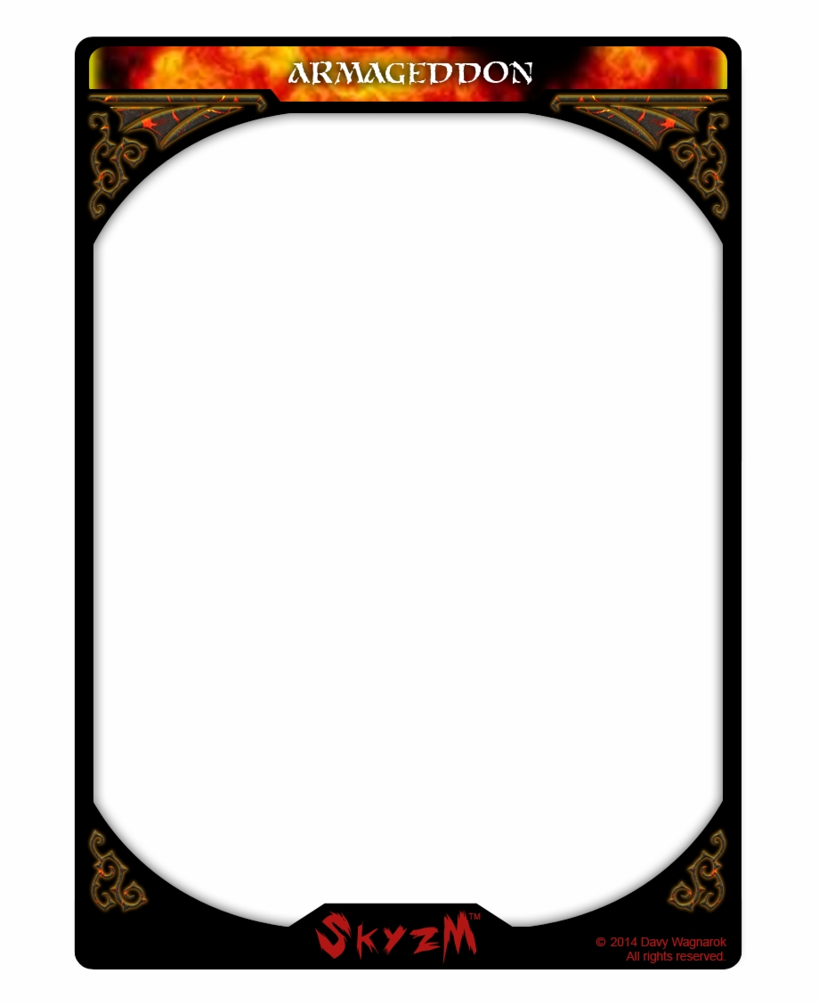 Trading Card Game Template, Transparent Png Download For With Regard To Free Sports Card Template