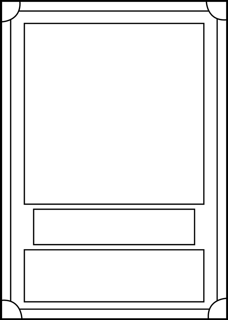 Trading Card Template Frontblackcarrot1129 On Deviantart In Card Game Template Maker