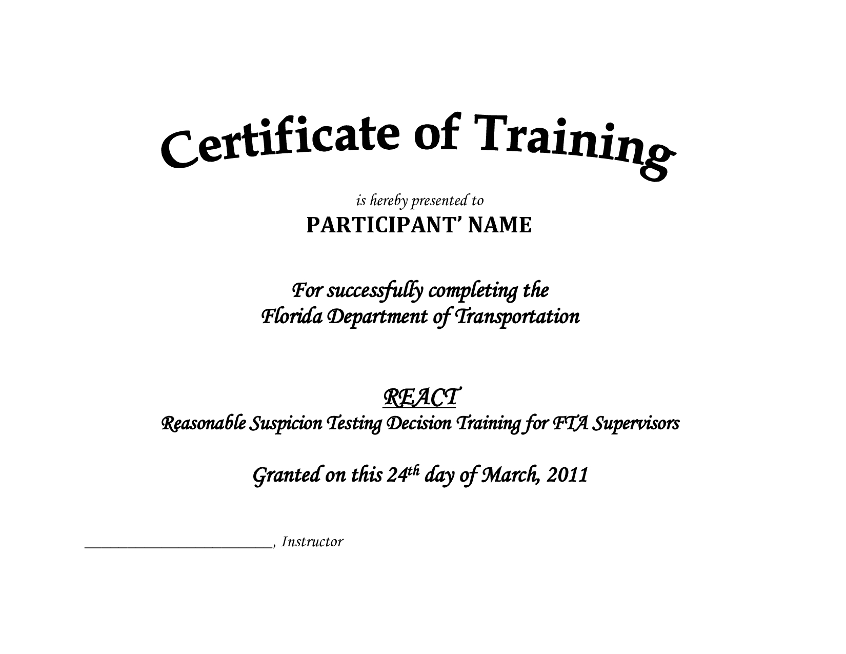 Training Certificates Templates – Major.magdalene Project For Training Certificate Template Word Format