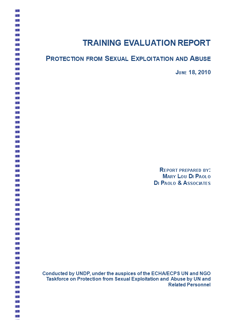 Training Evaluation | Templates At Allbusinesstemplates Within Training Evaluation Report Template