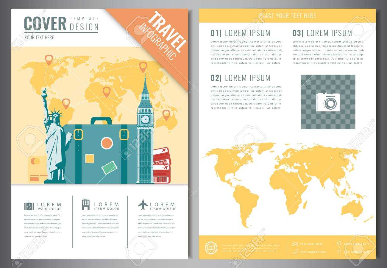 Travel Brochure Design Template. Travel And Tourism Concept Intended For Travel And Tourism Brochure Templates Free