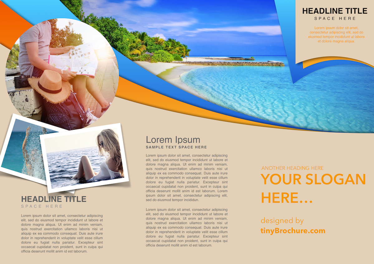 travel brochure template google