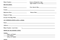Travel Request Form - 2 Free Templates In Pdf, Word, Excel with Travel Request Form Template Word