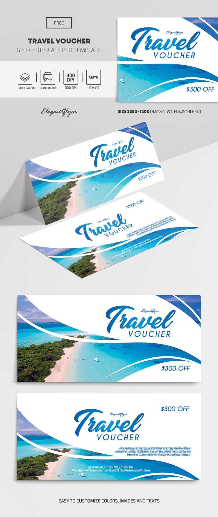 Travel Voucher – Free Gift Certificate Template – For Free Travel Gift Certificate Template