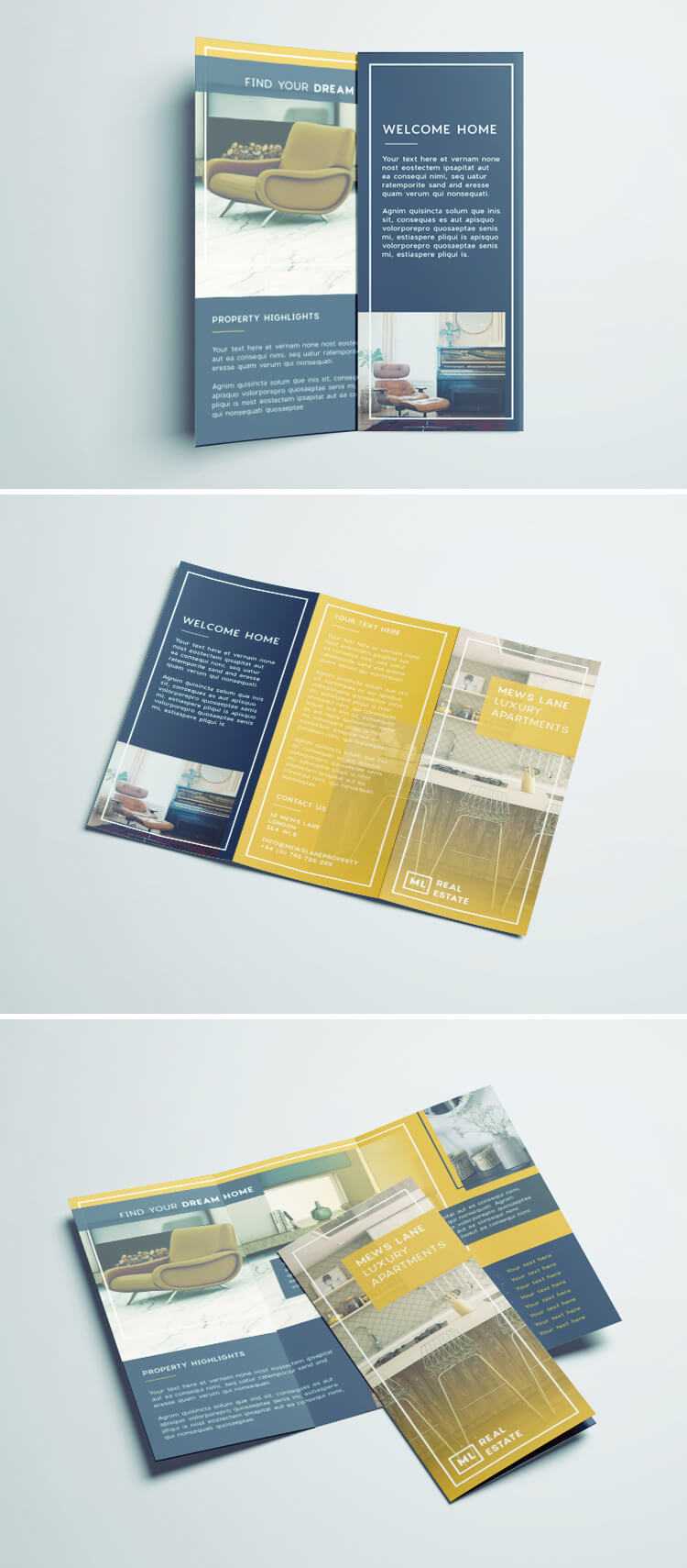 Tri Fold Brochure | Free Indesign Template Throughout Z Fold Brochure Template Indesign