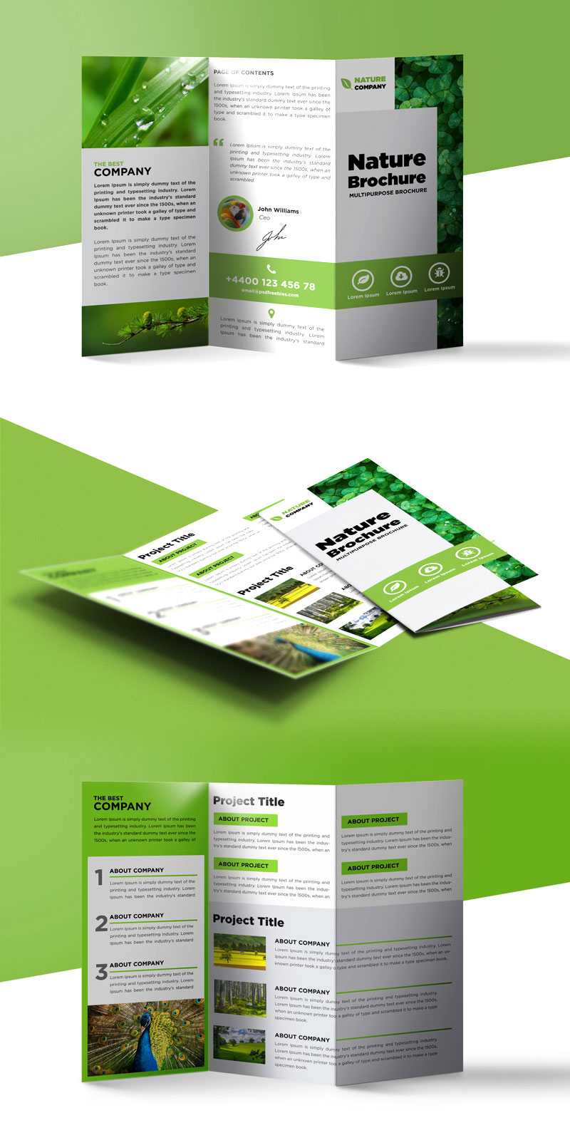 Tri Fold Brochure Template A4 Free #1502 With Free Tri Fold Business Brochure Templates