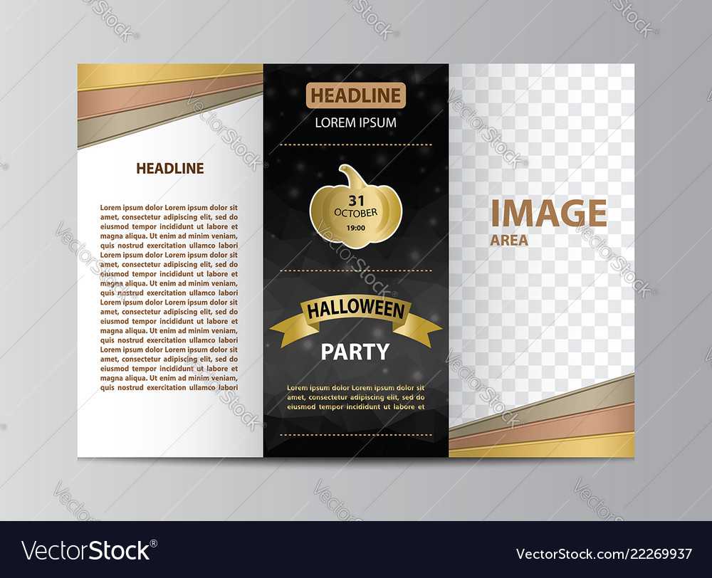 Tri Fold Brochure Template For Halloween Party Intended For Ai Brochure Templates Free Download