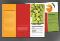 Tri Fold Brochure Template For Health And Nutrition. Order within Nutrition Brochure Template